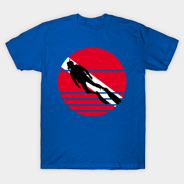 Diver with diver down flag essential Diver Down Flag TShirt